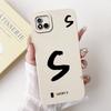 Для Realme C11 (2021) Счастливый чехол для телефона с первой буквой для Realme C11 2021 2020 RMX3231 RMX2185 Мягкий силиконовый противоударный чехол