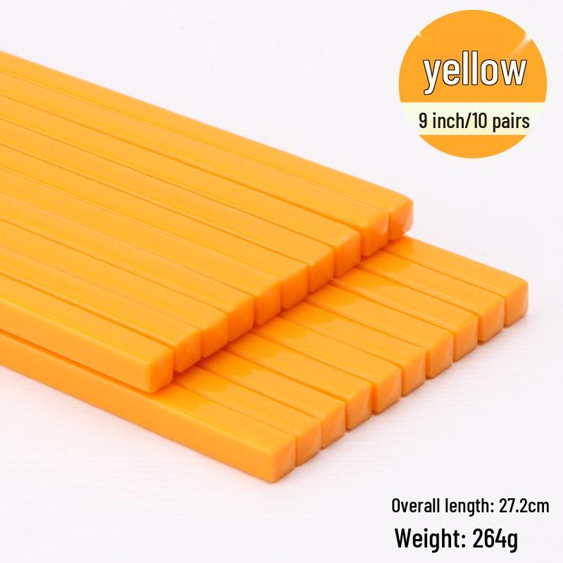 Colorful Disinfected Melamine Chopsticks for Hotels, Restaurants, and Fast Food