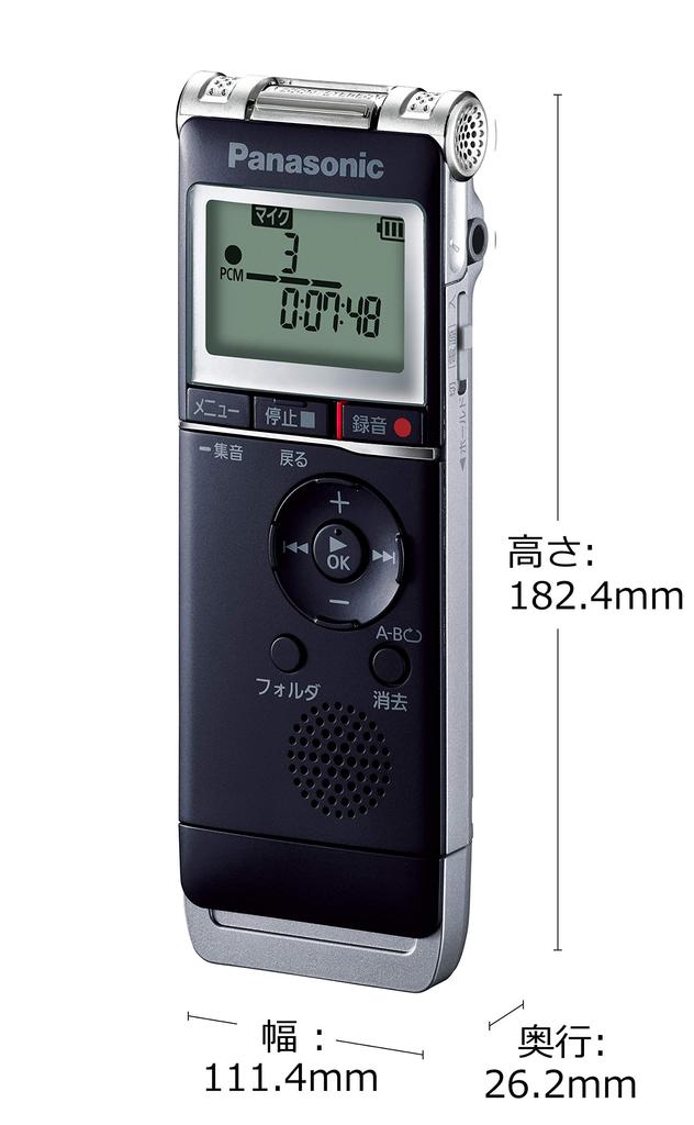 Микросхема диктофона Panasonic (черный) RR-XS370-K