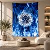 Decorative Tapestry,Leicester City Football Printed Wall Art, Lightweight Wall Hanging For Bedroom Background