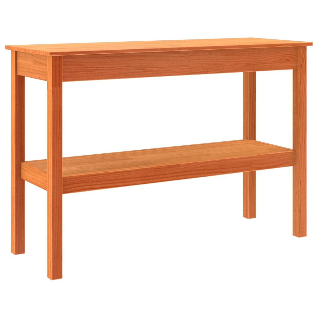 Console Table Wax Brown 110 x 40 x 75 cm Solid Pine Wood