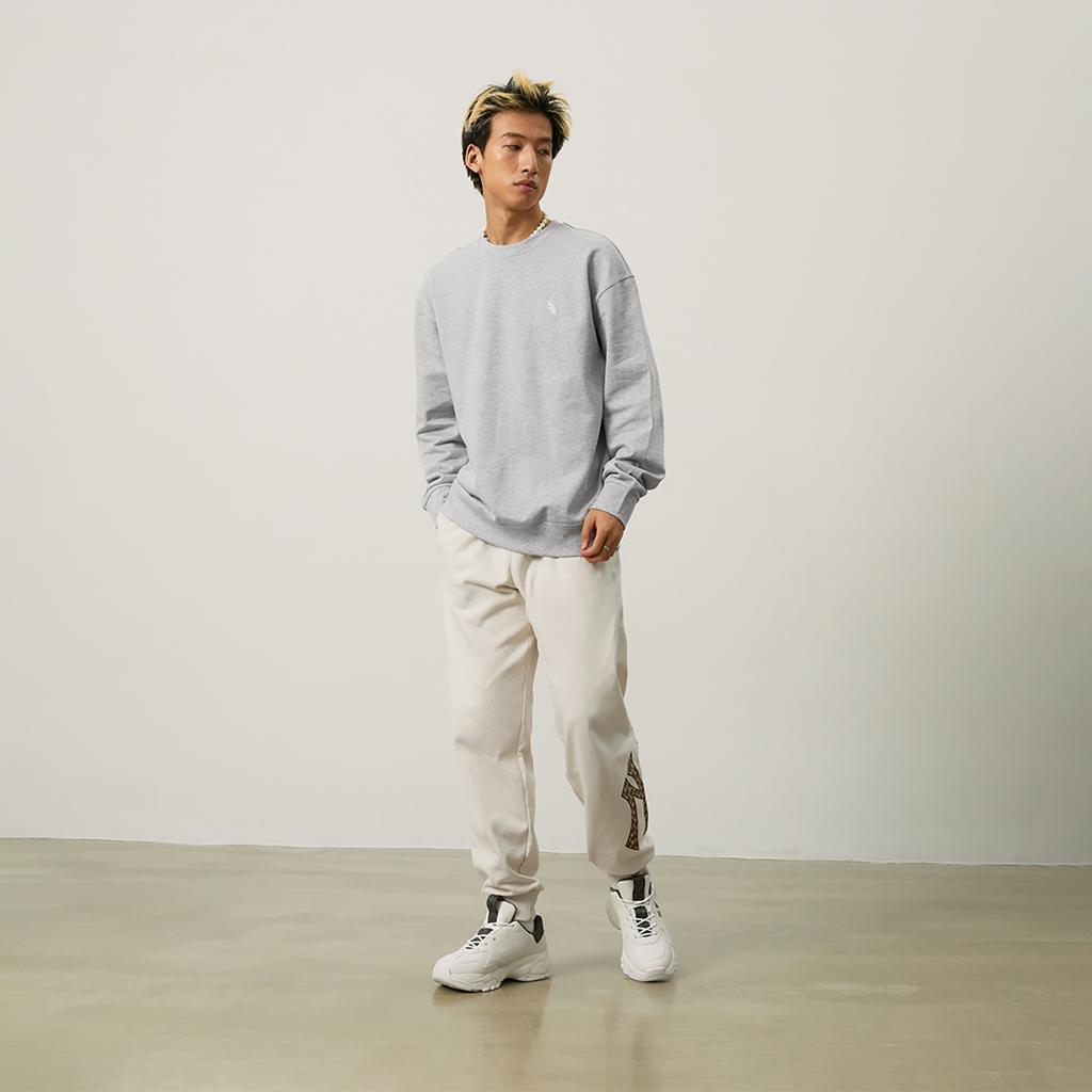 New MLB Big Ball Chunky Sneakers Unisex Low Top White 3ASHBDM4N-50BKS