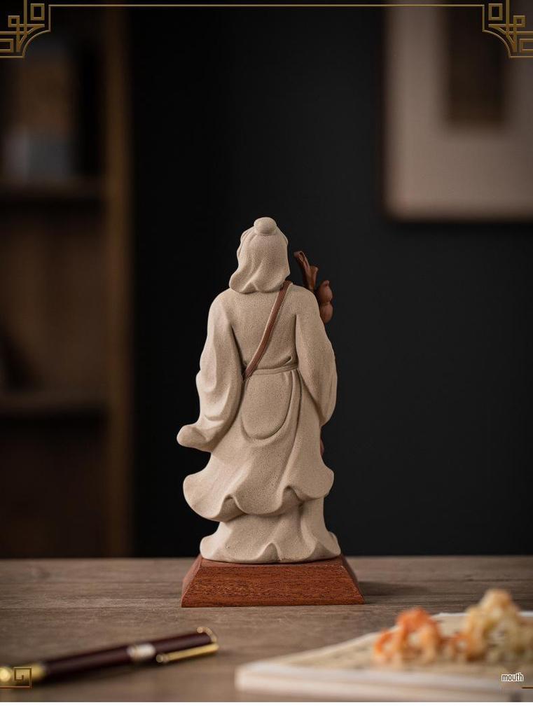 Hua Tuo Ceramic Sculpture: Historical Figure Zen Home Decor