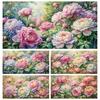 Diy Large Size Colored Iris Flower Diamond Painting Art Kits 5D Full Diamond Mosaic Embroidery Rhinestone Picture Wall Decor J3963