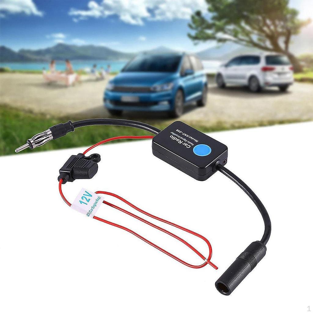 Car Radio Antenna Booster Amplifier for Head Unit Receiver 12V