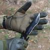 1 Pair Tactical Gloves with Fastener Tape Non-Slip Wear Resistant Touch Screen Outdoor Camping Protective Full-Finger Gloves