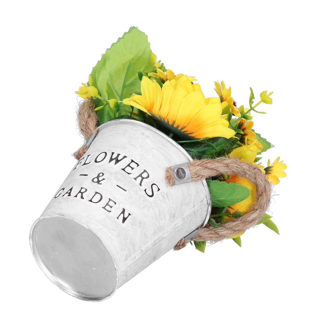 Simulation Sunflower Potted Plant High Simulation Dining Table Bonsai Fake Flower Yellow for Home Decoration