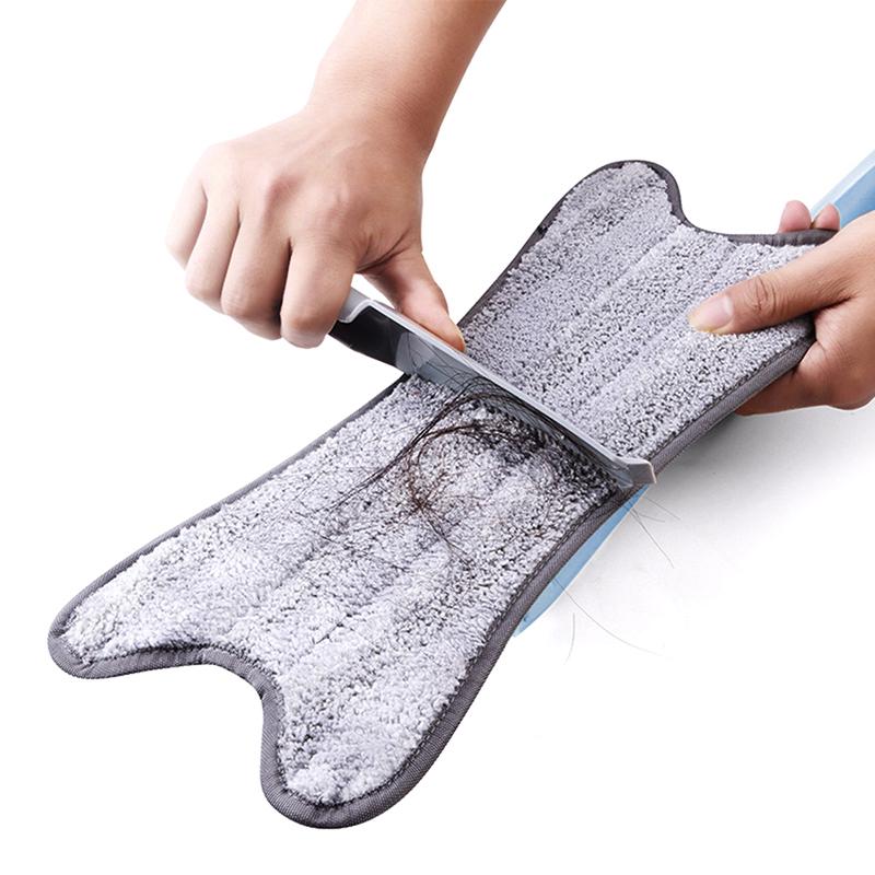 X-Type Floor Mop Replacement Cloth 360 Degree Squeeze Flat Mop Home Clean Tool