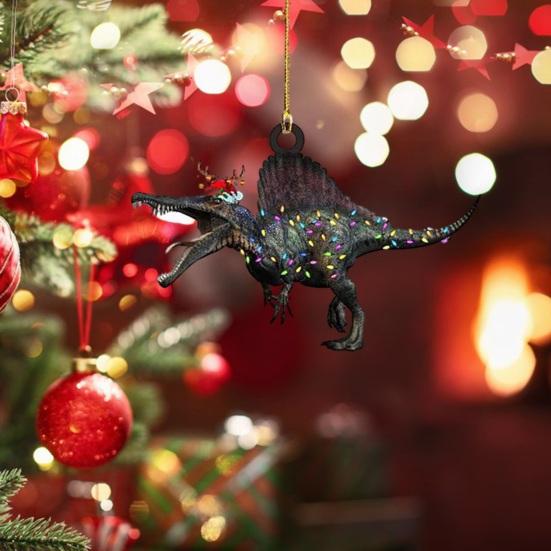 Dinosaur Car Hanging Decoration Christmas Festive Tree Trendy Various Styles Ornament for Home Scene Layout