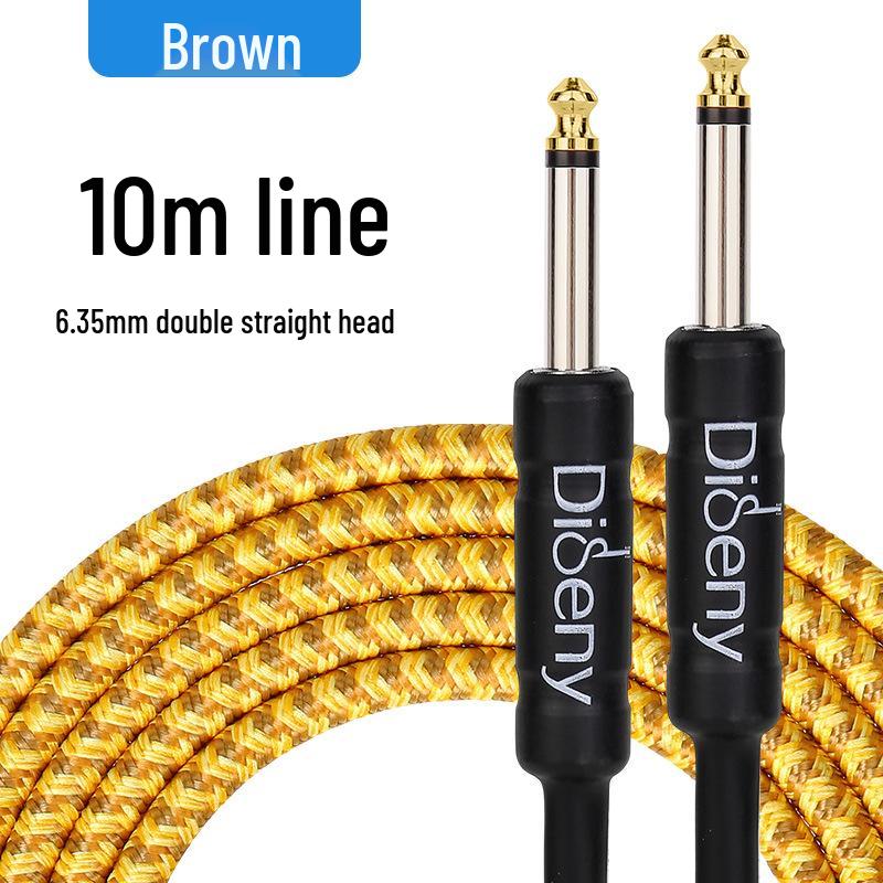 Noise-Cancelling 6.5mm Guitar Patch Cable - 3m/10m for Electric/Bass/Acoustic Amplifiers