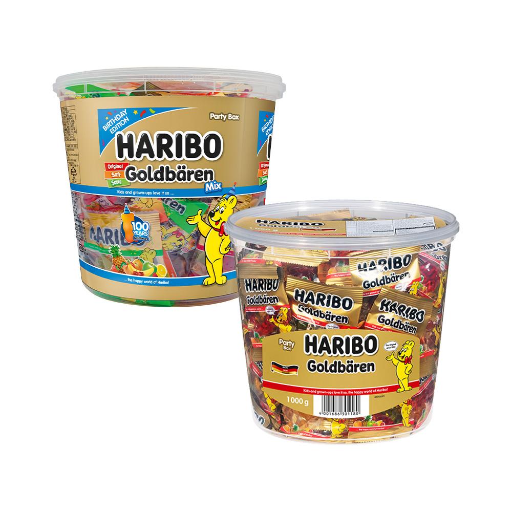 Choose 1 of 2 large-size Haribo jellies (Goldbears/Goldbear Mix)