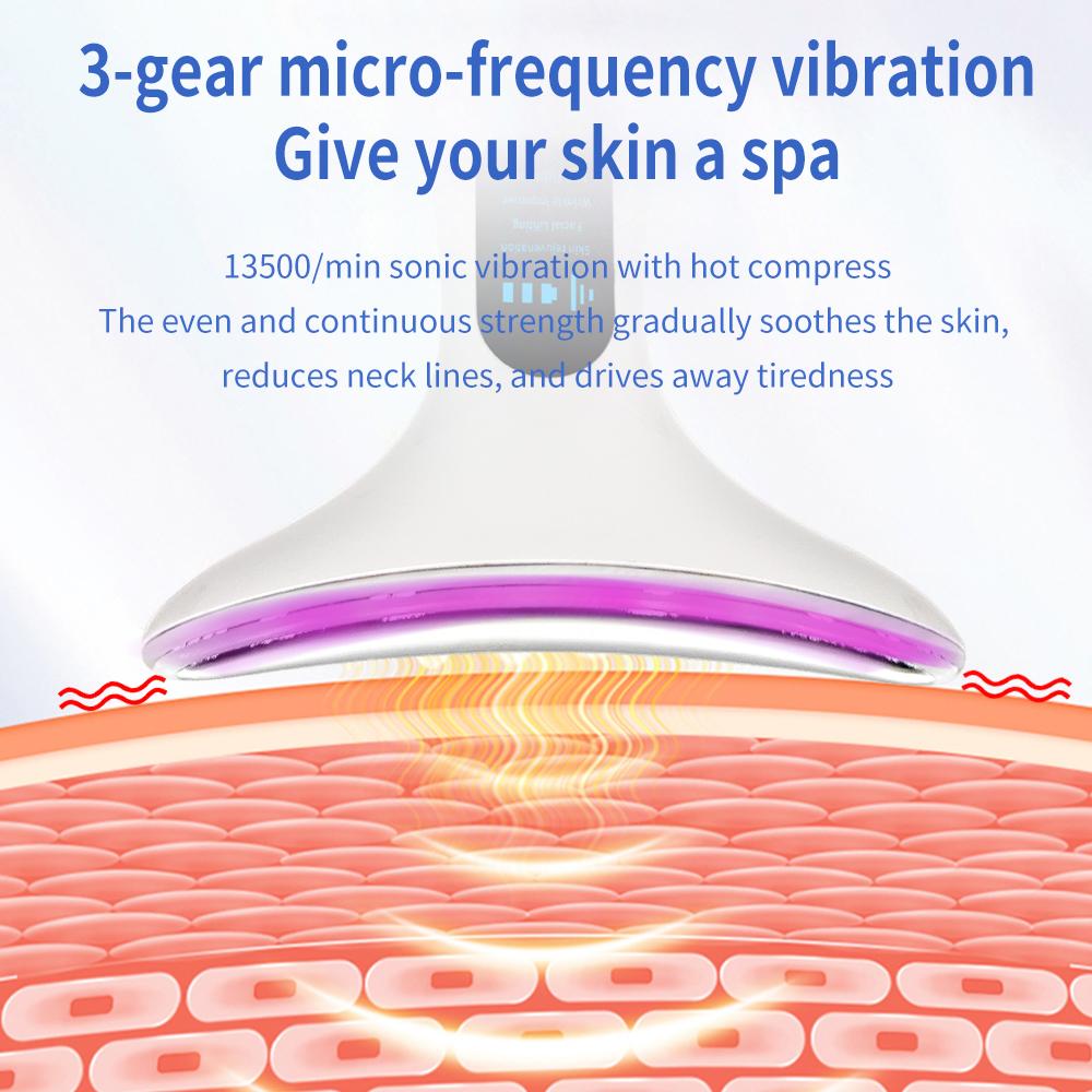 TEWIRROW Массажер для лифтинга шеи и лица Smart Sensing Skin Антивозрастное устройство для лица и шеи с 3 режимами массажа для подтяжки кожи Перезаряжаемый