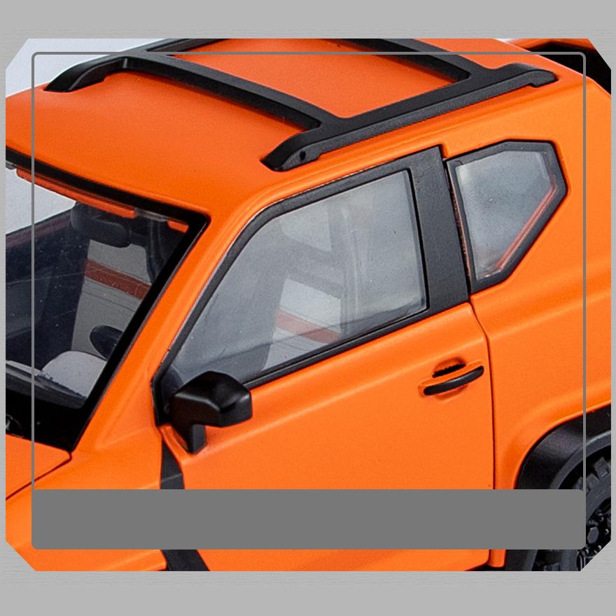 Масштаб 1/18 WULING MINI EV 6X6, литая под давлением модель автомобиля, игрушечный автомобиль с откатным механизмом, звуком и светом для детей, коллекция подарков для мальчиков и девочек