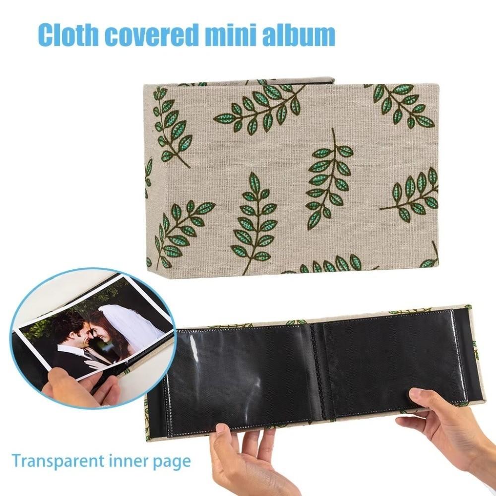 Linen Printed Picture Albums Small Scrapbook Album For Room Decor, Wedding, Travel