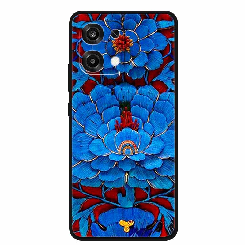 For OPPO A6 Pro 4G 5G 3D Flower Case F31 Soft TPU Bumper Protector Relief Emboss Silicone Phone Cover for F 31 A 6 Fundas Coque