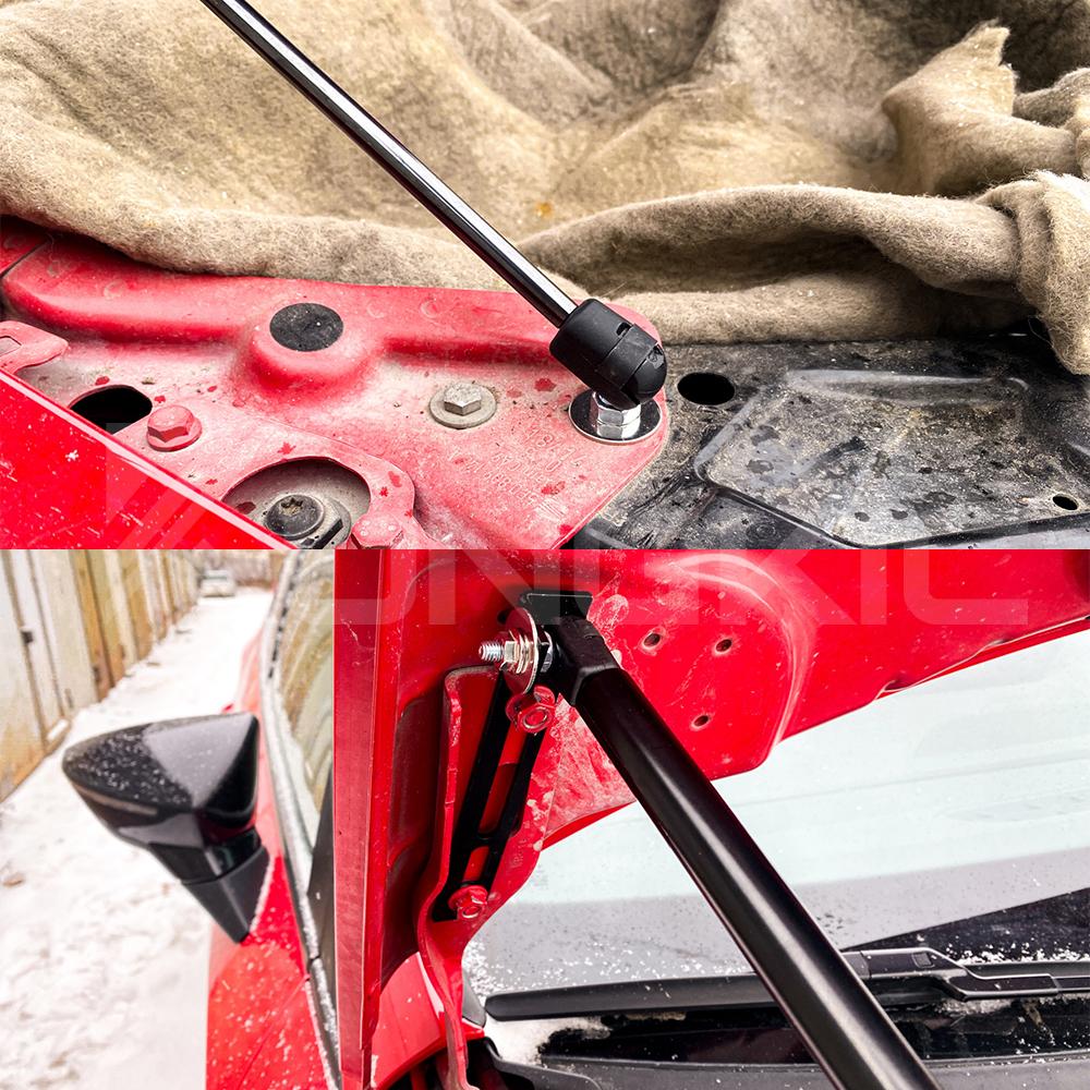 Hood Struts For Seat Leon MK3 5F 2013 2014 2015 2016 2017 2018 2019 Shock Dampers Front Bonnet Modify Lift Supports Gas Springs