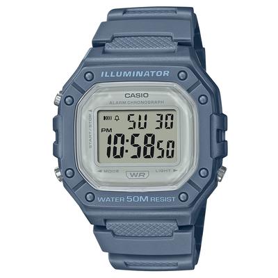 CASIO доступный в и нюансированный квадратный цифровой Подходит для и Доступный часы Casio W-218HC Часы, приглушенные, дымчатые, цвета. Тонкий, легкий,