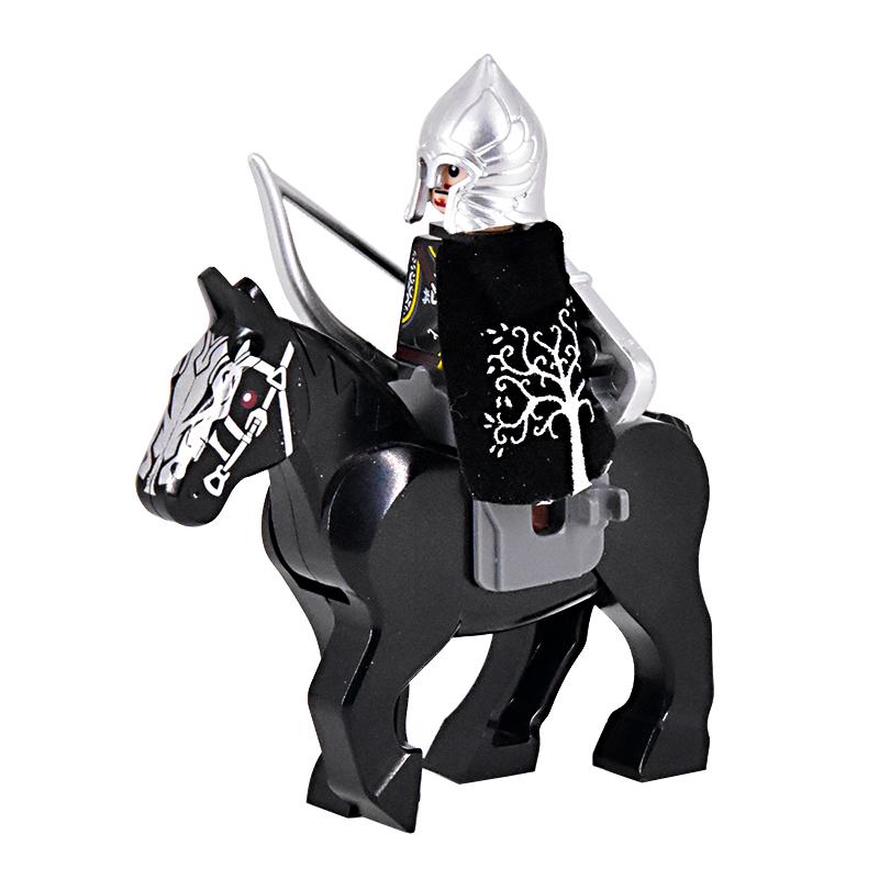 Medieval Rohan Gondor Knights Lotr Figures Building Blocks The Guard Soldier With War Horse Bricks Toys for Children XMAS Gifts