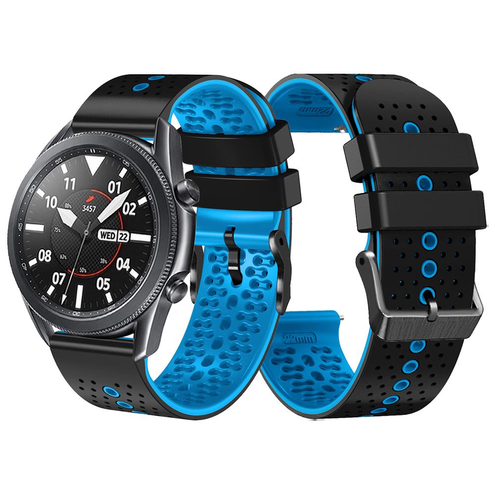 Спортивный ремешок для Samsung Galaxy Watch 3 45 мм/Galaxy Watch 46 мм/Gear S3 Classic/Frontier 22 мм Силиконовый ремешок Браслет Аксессуары