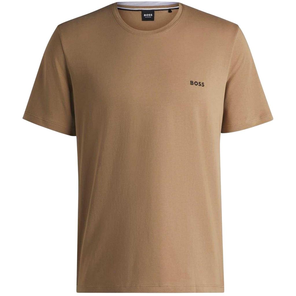 Boss Mens Mixmatch Crew Neck Short-Sleeved T-Shirt