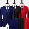 Wedding Suits Men Elegant Blazers Set Three Pieces Luxury Business Formal Vest Pants Full Coats Jackets