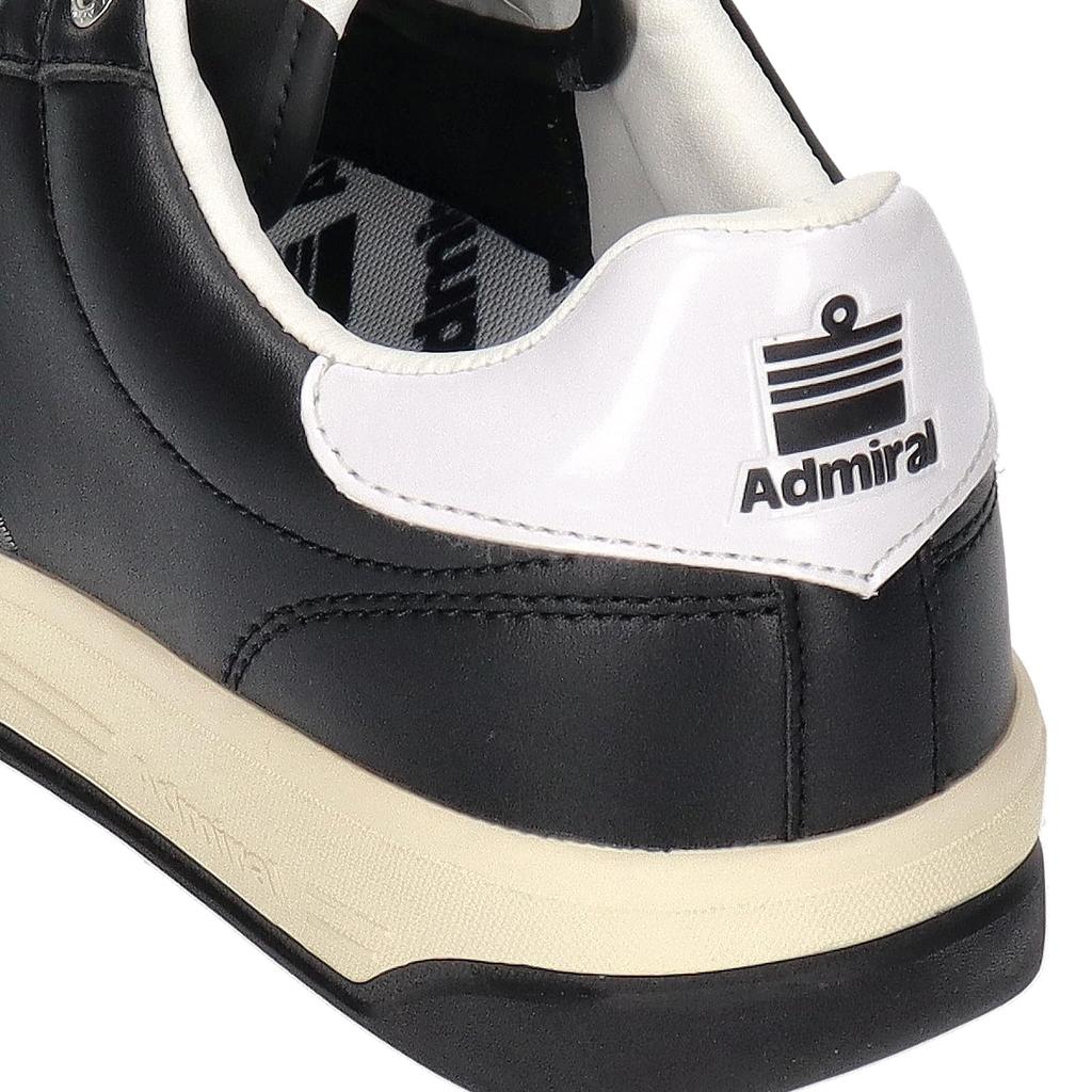 Admiral MERTON AD826 Men's Sneakers, Black/Gray, Size 25.5cm