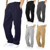 Men Baggy Sweatpants Drawstring Waist Athletic Pants Straight Leg Casual Trousers Jogging Pants for Autumn Winter Workout Tennis Morning Running