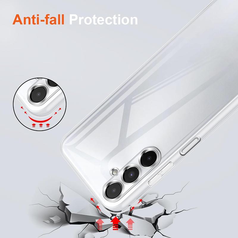 Прозрачный мягкий силиконовый чехол для Samsung Galaxy A05 A05S A15 A25 A35 A55 5G Xiaomi Redmi Note 13 Pro Plus K70E 13C Poco X6 Pro 5G TPU