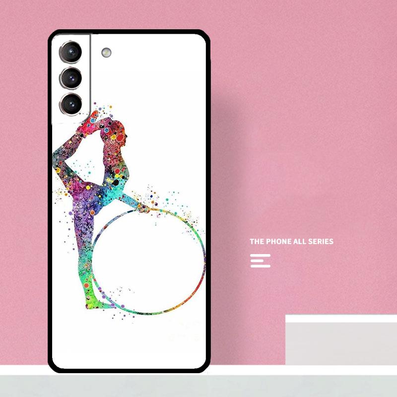 Акварельный чехол для телефона с принтом гимнастики для Samsung Galaxy S25 S26 Ultra S20 S21 S22 S23 S24 S10 Plus S25 FE Чехол Coque