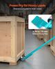 Prylever Bar, 4 T Weight Capacity, 1.4 m Carbon Steel Handle Lever Dolly, Pry Lever Bar with Wheels for Large Pallets, Heavy Items, Concrete Blocks,