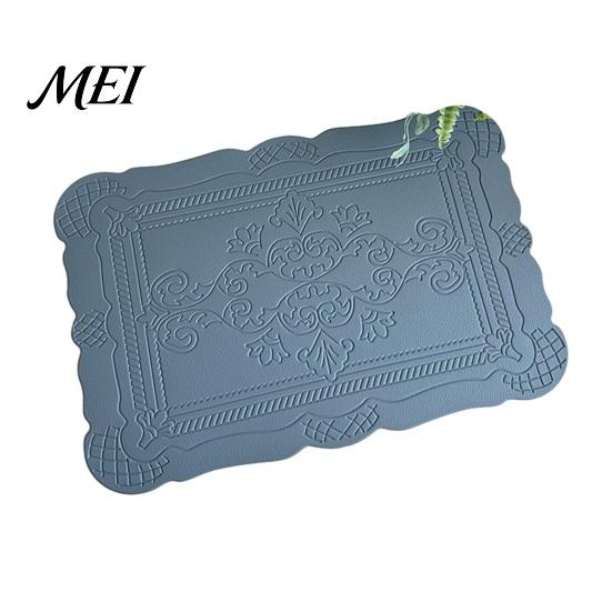 Durable Placemat Placemat, Waterproof Heat Resistant Dinner Table Mats, Non-Slip Embossed Decorative Kitchen for Dining Proof Mat