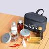 7 Pcs/Set Portable Salt Bottle Moisture Proof BBQ Sauce Container Durable Spice Cruets Set  BBQ