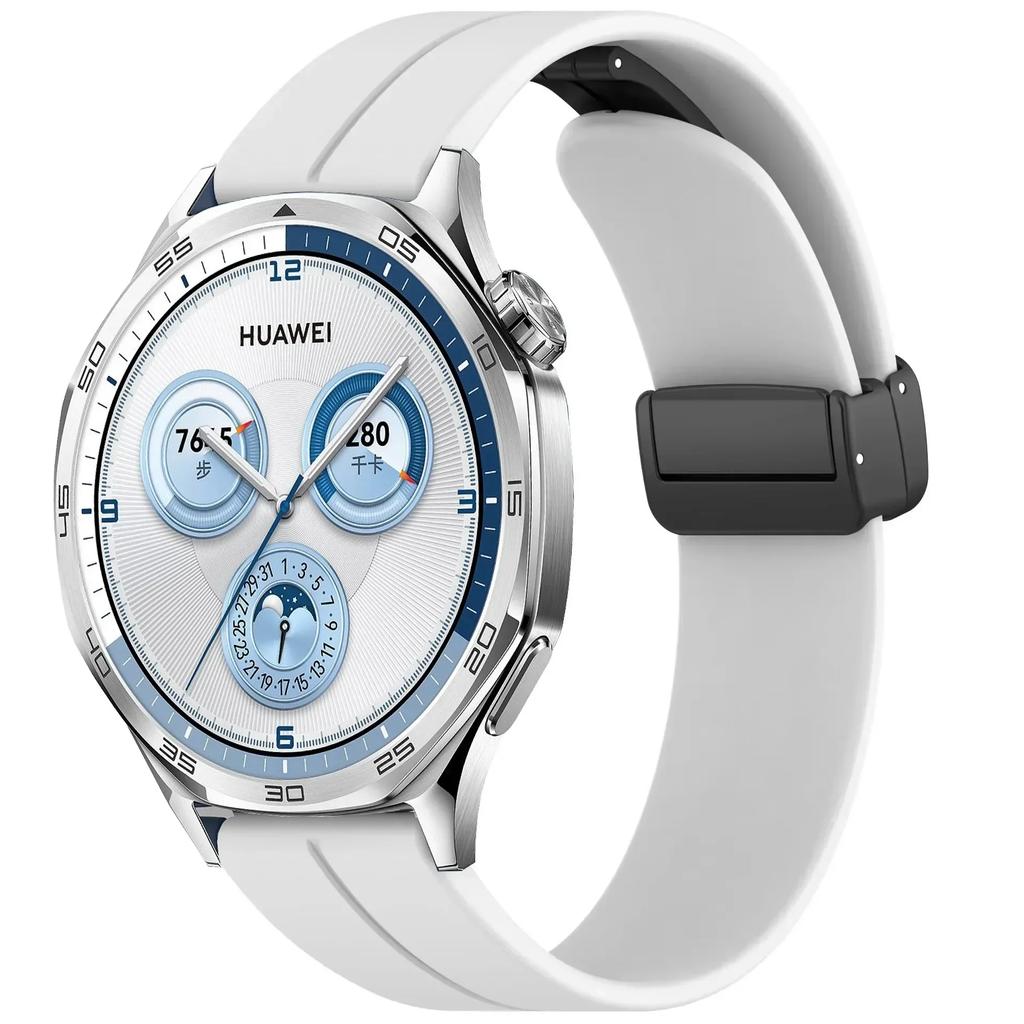 22 мм 20 мм Магнитный петлевой ремешок для Huawei Watch GT5/4/3/2/2e 46 мм Силиконовый браслет для Samsung Galaxy Watch 7 6 5 4 40/44 мм Ремешок