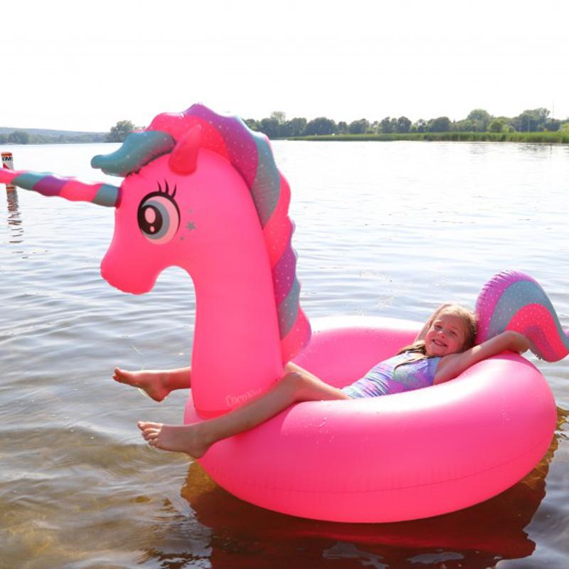 185 см гигантский надувной единорог бассейн поплавок катание на Пегасе плавательный круг для взрослых детей водные игрушки для вечеринок надувной матрас