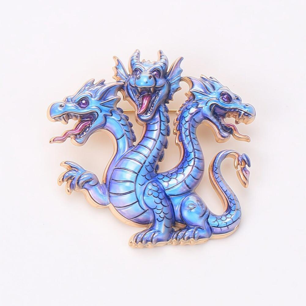 Antique Dragon Motif Jewelry Vintage Brooch Pin Luxury Brooch Jewelry Party