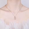 925 Sterling Silver Gold Rose Gold Cute Bear Pendant Necklace Sweet Personality JewelryGood product