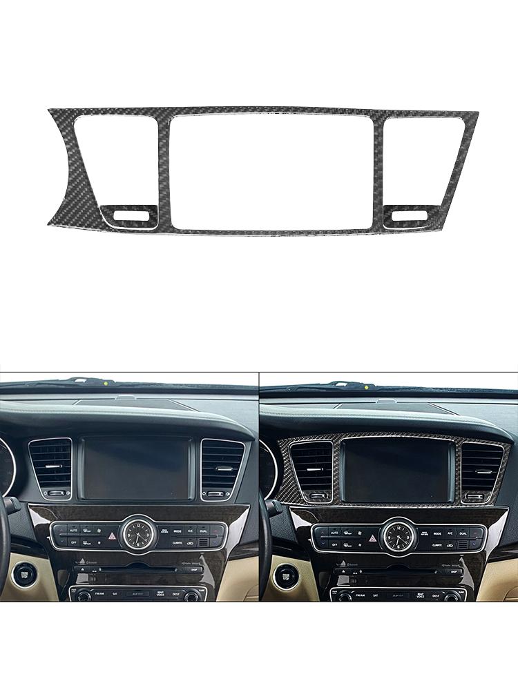 For Kia Cadenza 2014-2016 Auto Styling Accessories Car Interior Decoration Protection Carbon Fiber Sticker
