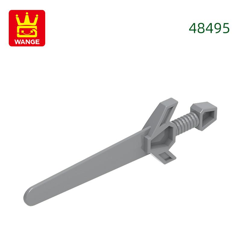 Нетоксичный 48495 100 г / 256 шт. Строительный блок-меч Moc Цветные аксессуары-оружие Креативность С кирпичиком Детская игрушка Сборка Подарок DIY