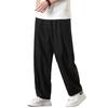 Tucked Wide Baggy Sarouel Long Gaucho Baggy Large Linen Cotton Cool L [Fasshonrida] Pants, Men's, Plain, Trousers, Slacks, Cool, Pants, Length, Pants,