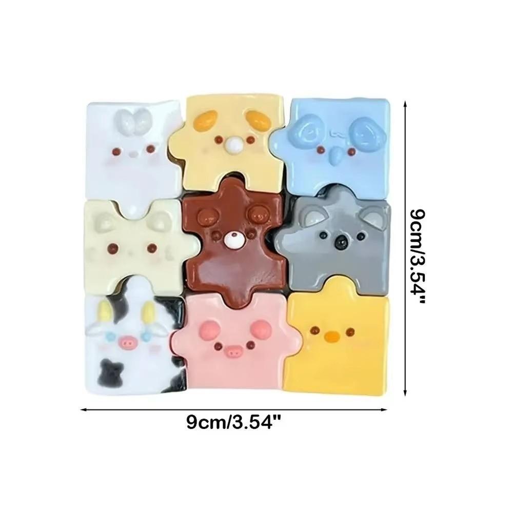 Creamy Soft Puzzle Squeeze Toys Cartoon Animals Pinch Le Toy Decompression Sensory Toy Kids Adults