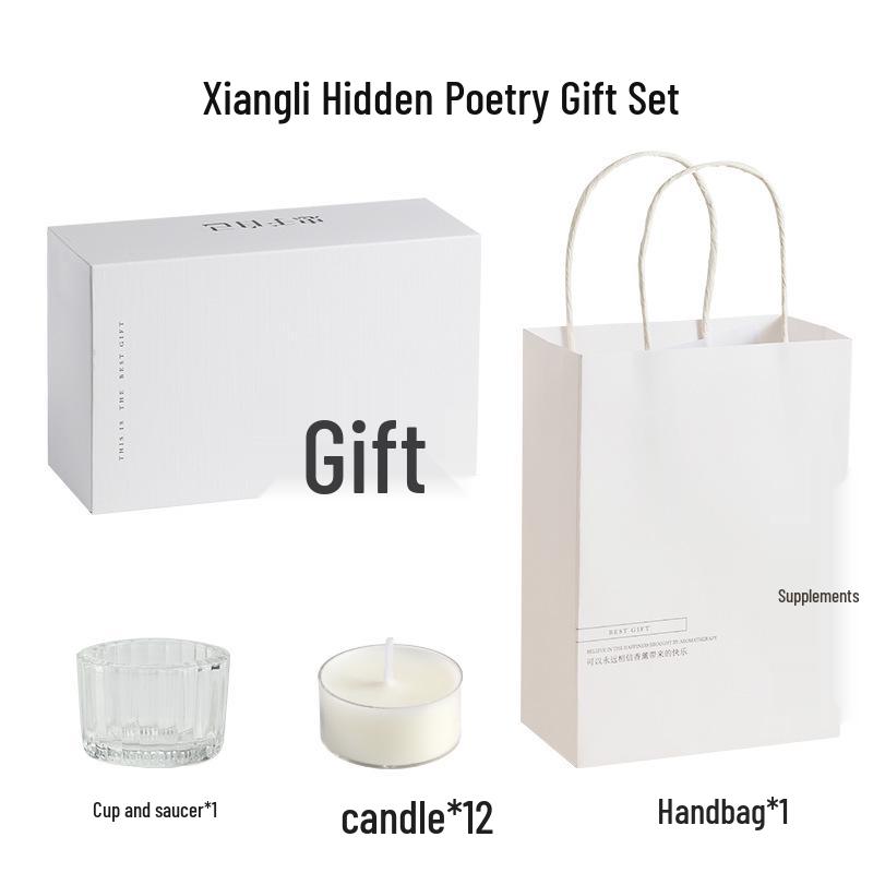 Набор ароматических соевых свечей Xiangli Hidden Poetry - Идеально подходит в качестве сувениров на свадьбу или день рождения девушки