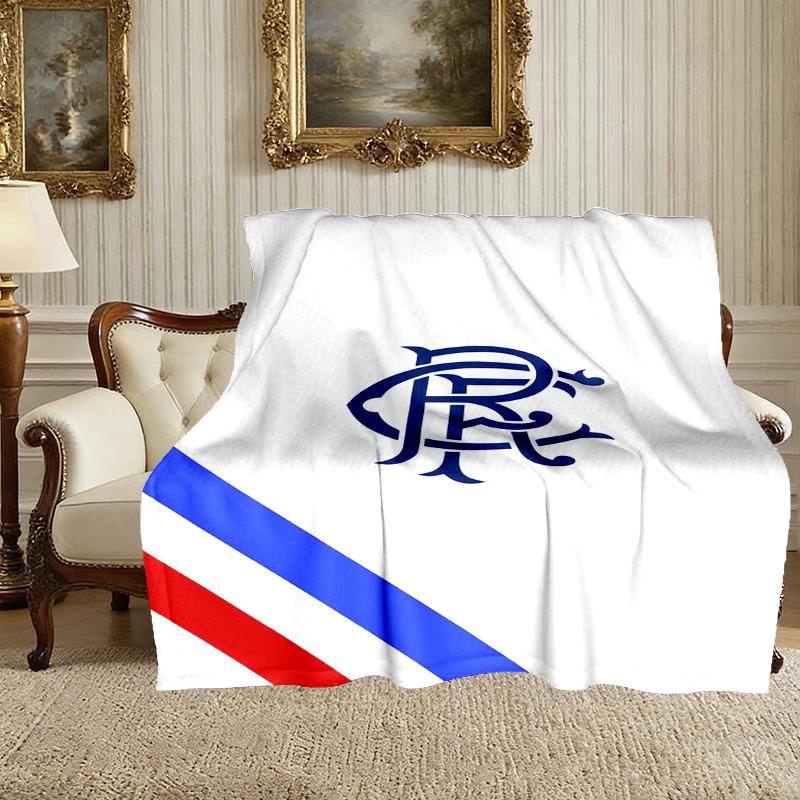 Soft Rangers FC Blanket Perfect for Snuggling Up on the Sofa, Ideal for Cozying Up in the Bedroom