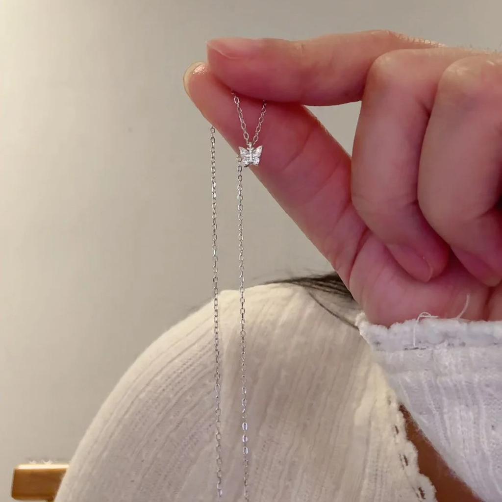 Crucifix Love Necklace Female New Fashion Versatile Lightweight Luxury Titanium Steel Does Not Lose Colour Collarbone Chain