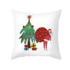 Christmas Pillow Case Cartoon Vent Mask Santa Claus Series Printed Sofa Cushion Pillow Case Home