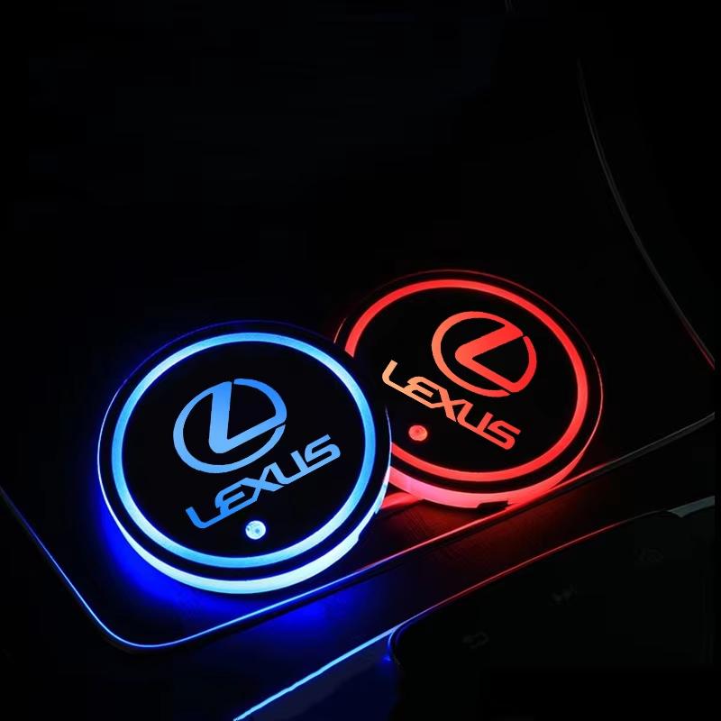 2026 Горячие Внутренние Наклейки Для Логотипа Lexus ES300 IS300 IS350 ES250 ES350 IS250 CT200H GS350 NX200 Светодиодная Подсветка Подстаканника Автомобиля
