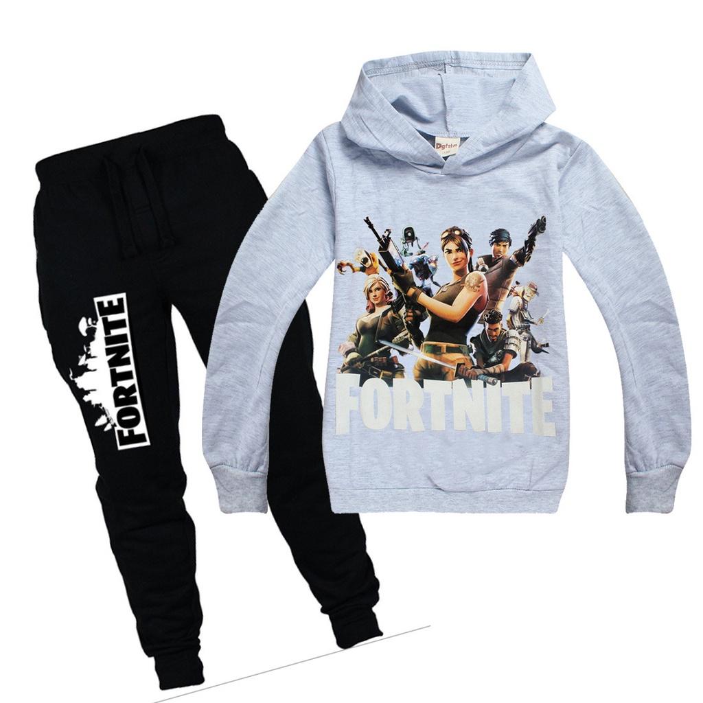 Hoodiespants Child Set Fortnite Hooded Clothing Sweatshirt Kids Game Clothing
