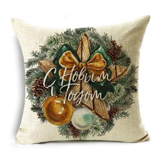 Декоративная наволочка, удобная, увеличивающая атмосферу, защитная, практичная, для общежития, офиса, рождественские тематические праздничные принадлежности, ежедневное использование
