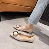 Flat Shoes for Women's Summer French Style Single Shoes 2024 New Soft Leather Fashion Casual Hot Selling Large Women's Shoes 43