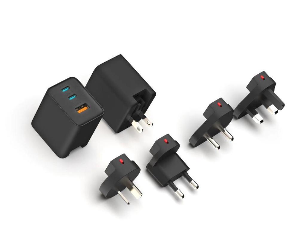 PD65W GaN Зарядное устройство для телефонов Apple и Huawei - Быстрая зарядка, Сертифицировано Japan PSE