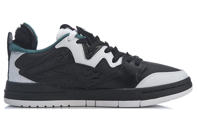 1807 X Li Ning Wave PRO Скейтбордические кроссовки Женские Низкие Черный/Белый AECR066-1